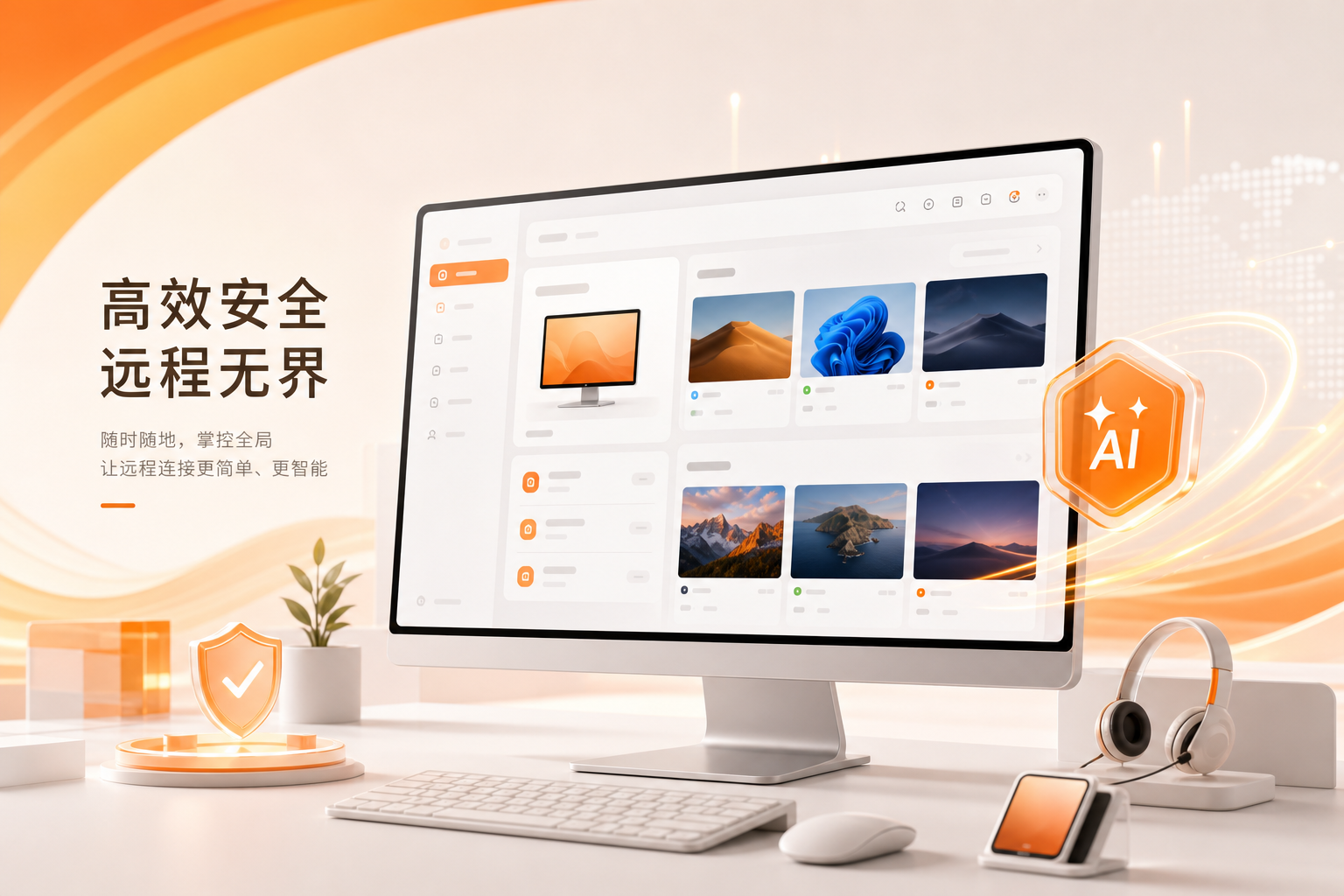 向日葵远程控制软件环形导航中心